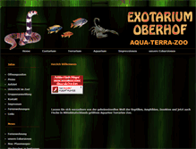 Tablet Screenshot of exotarium-oberhof.de